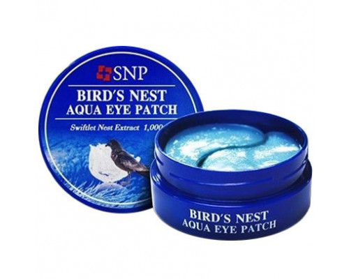 Омолаживающие гидрогелевые патчи с ласточкиным гнездом SNP Bird's Nest Aqua Eye Patch