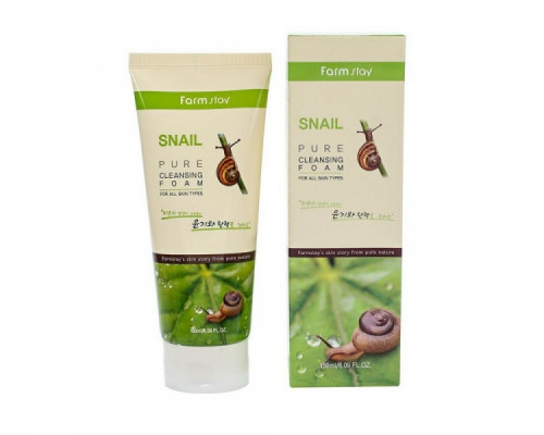 Очищающая пенка FarmStay Snail Pure Cleansing Foam