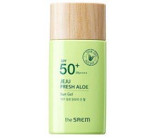 the SAEM Гель солнцезащитный с экстрактом алоэ Jeju Fresh Aloe Sun Gel SPF50+ PA++++, 60g