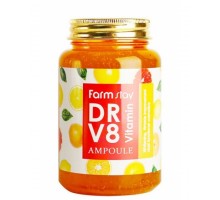 Farmstay Многофункциональная ампульная сыворотка с витаминным комплексом DR-V8 Vitamin Ampoule, 250 ml