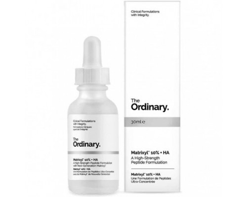 The Ordinary,  Matrixyl 10% x HA, Увлажняющая антивозрастная сыворотка с пептидами, 30ml 