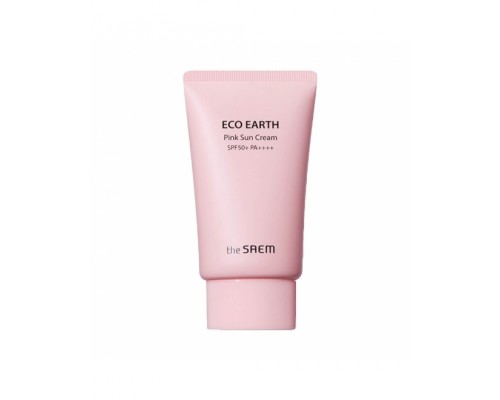 the SAEM Солнцезащитный крем Sun Eco Earth Power Pink Sun Cream SPF50+ PA++++, 50 g