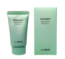 The SAEM Солнцезащитный крем для чувствительной кожи Eco Earth Cica Sun Cream SPF 50+ PA++++
