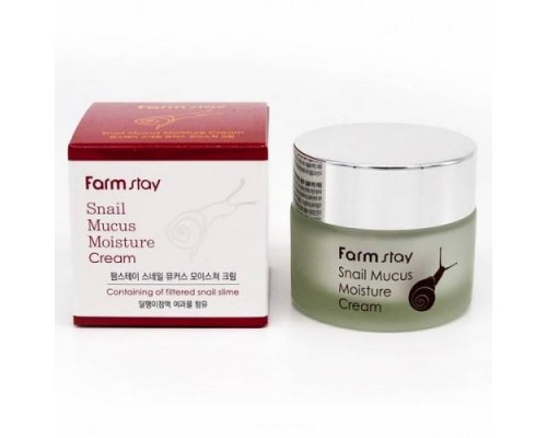 FarmStay Увлажняющий крем для лица с муцином улитки Snail Mucus Moisture Cream, 50 мл 