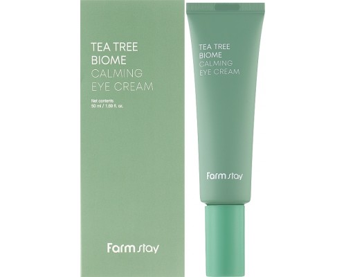 FarmStay Успокаивающий крем для глаз с экстрактом чайного дерева Tea Tree Biome Calming Eye Cream, 50 ml 