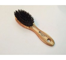 Массажная щётка для волос SALON PROFESSIONAL бамбуковая с натуральной щетиной,маленькая