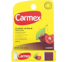  Carmex, Daily Care Fresh Cherry Lip Balm, SPF 15 Бальзам для губ с ароматом вишни, 4.25гр 