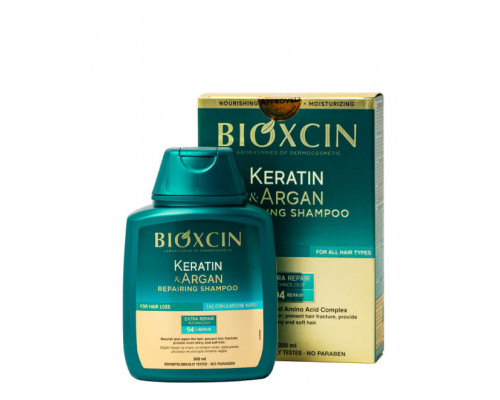 BIOXCIN Восстанавливающий шампунь Argan and Keratin, 300 мл 