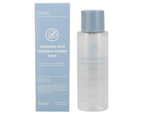 Esfolio Увлажняющий успокаивающий тонер Hyaluronic Acid Houttuynia, 150 мл  