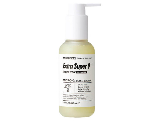 MEDIPEEL Кислородная гель-пенка для очищения пор Extra Super 9+, 120 мл MEDIPEEL Кислородная гель-пенка для очищения пор Extra Super 9+, 120 мл